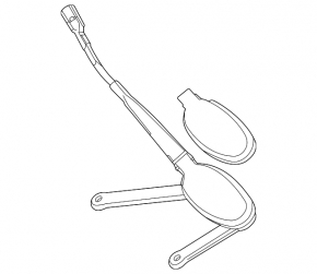 Right windshield wiper arm for Mercedes X247 GLB 20-26