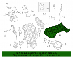 Mercedes GLC 300 16-19 oil pan