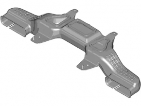Battery Cooling Duct Front Central Ford Fusion mk5 13-20 Plug-in