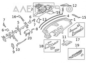Under-torpedo pipe reinforcement Mazda 6 18-21