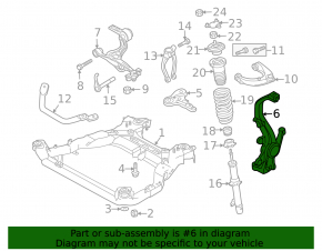 Front right axle shaft with hub, Mazda6 09-13