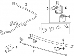 Blind Spot Sensor Bracket Left Ford Explorer 20-