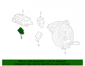 Airbag sensor door right Chevrolet Bolt 17-