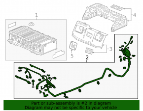 High voltage cable main Honda Accord 13-15 hybrid