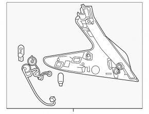 Left light Nissan Leaf 18-19
