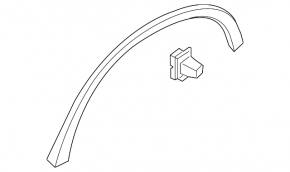 Rear left wing arch trim Volvo XC90 16-23