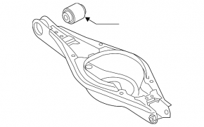 Lower control arm under the rear right spring, Volvo XC40 19-25