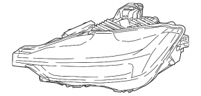 Left front headlight assembly for Volvo XC60 21-25 LED code: JB0A