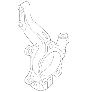 Trunnion with hub front left Nissan Versa 12-19 usa