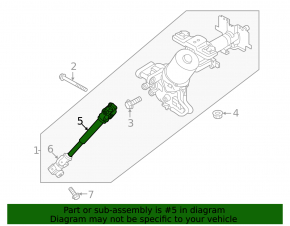 Steering cardan joint Nissan Versa Note 13-19