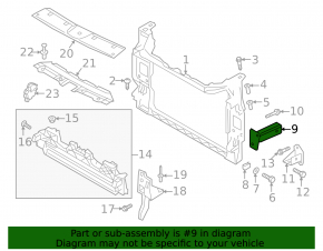 Front right subframe fang for Audi E-Tron 19-23