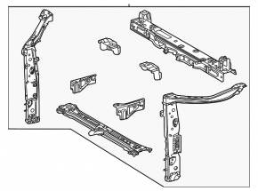 Toyota Sienna 21-24 TV radiator panel assembly