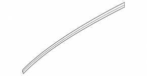 Upper rear left door molding VW Passat 20-22 chrome