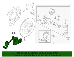 Rear left ABS sensor Kia EV6 22-24