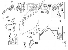 Subaru b10 Tribeca front left door stop