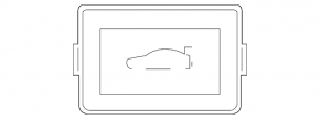 Button for opening the trunk door BMW X3 G01 18-21 interior, black