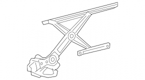 Rear left window lift mechanism for Lexus ES250 ES300h ES350 19-26