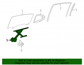 Front left window lifter with motor for Toyota Camry v70 18-24