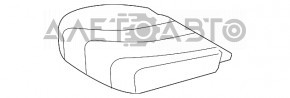 Driver's seat Toyota Sienna 11-14 without airbag, mechanical, beige velour