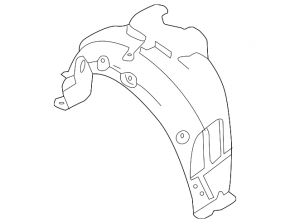 Rear right mudguard Nissan Maxima A36 16-23