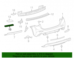 Rear Bumper Absorber Infiniti QX30 17-19