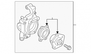 Rear right axle shaft with hub for Audi A5 17-25