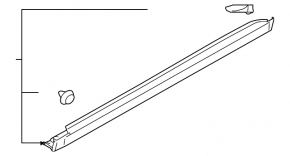 Right threshold Subaru Outback 15-19
