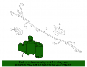 Blind Spot Sensor BSM Right Hyundai Sonata 18-19 with Bracket, Rusty Bracket