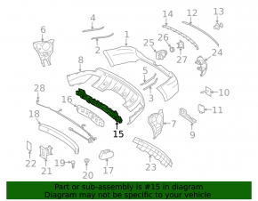 Mercedes W164 ML Rear Bumper Absorber
