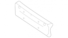 Front Bumper Number Plate Holder Mercedes W167 GLE 350 450 20-23 AMG pkg