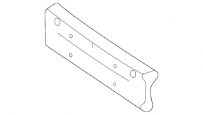 Front Bumper Number Plate Holder Mercedes W167 GLE 350 450 20-23 AMG pkg