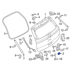 Boot door bumper left Ford Explorer 20-