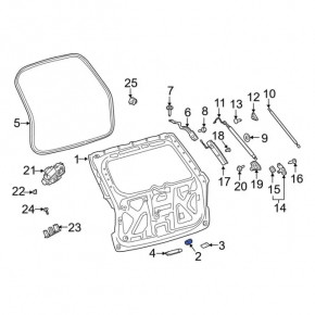 Boot door bumper left Ford Explorer 20-