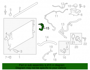 Cooling pipe lower Ford Fusion mk5 13-20 2.5