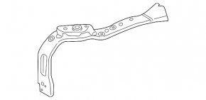 Left TV mount for Mazda CX-7 06-12