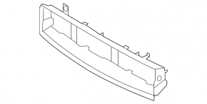 Upper radiator deflector Ford Ecosport 18-22