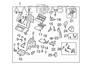 Actuator motor drive heater air conditioner Mazda CX-7