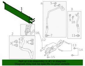 Oil cooler automatic transmission Ford Escape MK4 20-22 type 2