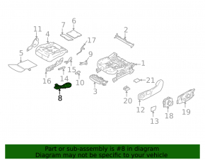 Driver's seat lower cushion blower assembly for Land Rover Range Rover Velar 18-23