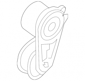 Tensioner roller drive belt Infiniti Q50 14-15 3.7 central