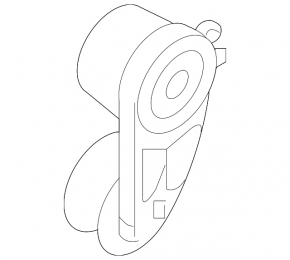 Tensioner roller drive belt Infiniti Q50 14-15 3.7 central