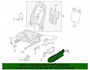 Volkswagen ID.4 23-25 passenger seat control trim for electric