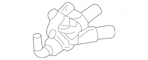 Cooling system tee Toyota Highlander 20-25 hybrid