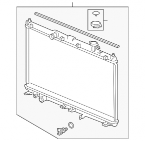 Radiator cooling water Honda Accord 13-17 TYC