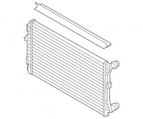 Intercooler radiator VW Jetta 11-18 USA 1.4T