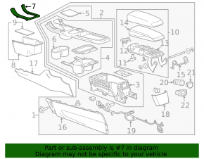 White Chevrolet Volt 11-15 gearshift pad frame