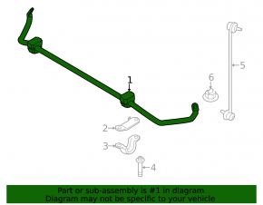 Front stabilizer bar BMW 5 GT F07 10-17 M package