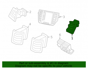 Right front panel air duct deflector Volvo XC90 25-26 type 2