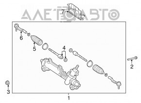 Steering tip left Toyota Avalon 05-12 CTR