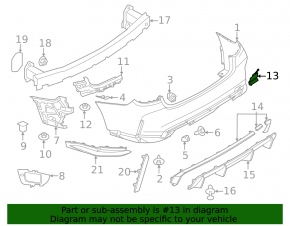 BMW 3 Series G20 21-25 M3 Rear Bumper Tow Hook Cap